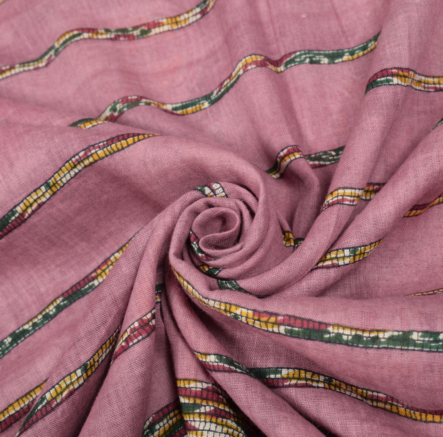 Sushila Vintage Pink Saree 100% Pure Cotton Kalamkari Printed Soft Craft Fabric