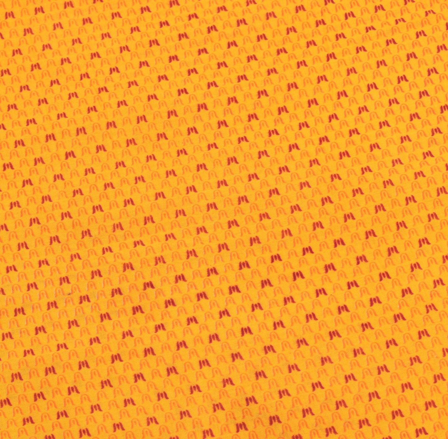 Sushila Vintage Yellow Saree 100% Pure Cotton Printed Indian Soft Craft Fabric