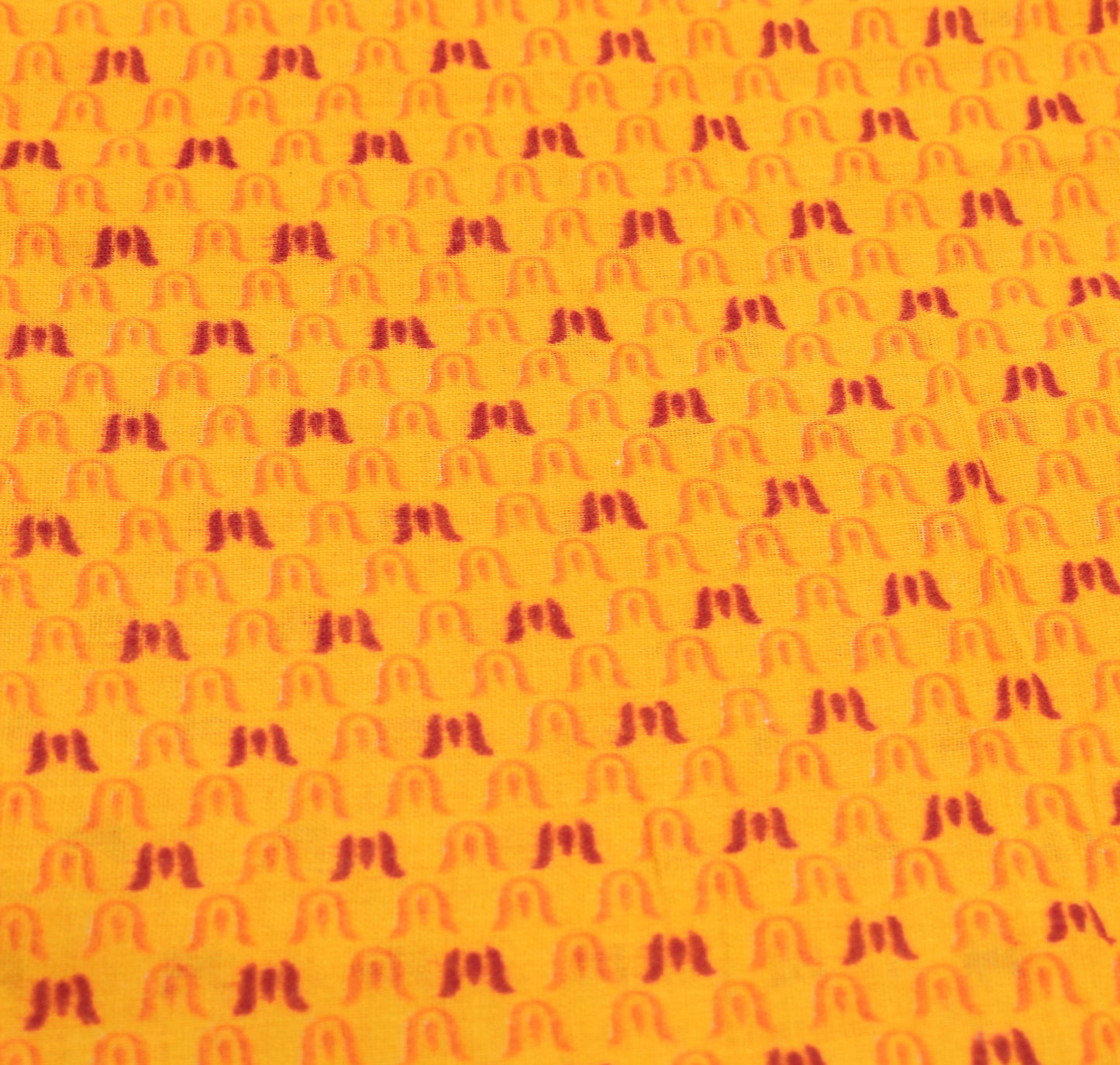 Sushila Vintage Yellow Saree 100% Pure Cotton Printed Indian Soft Craft Fabric