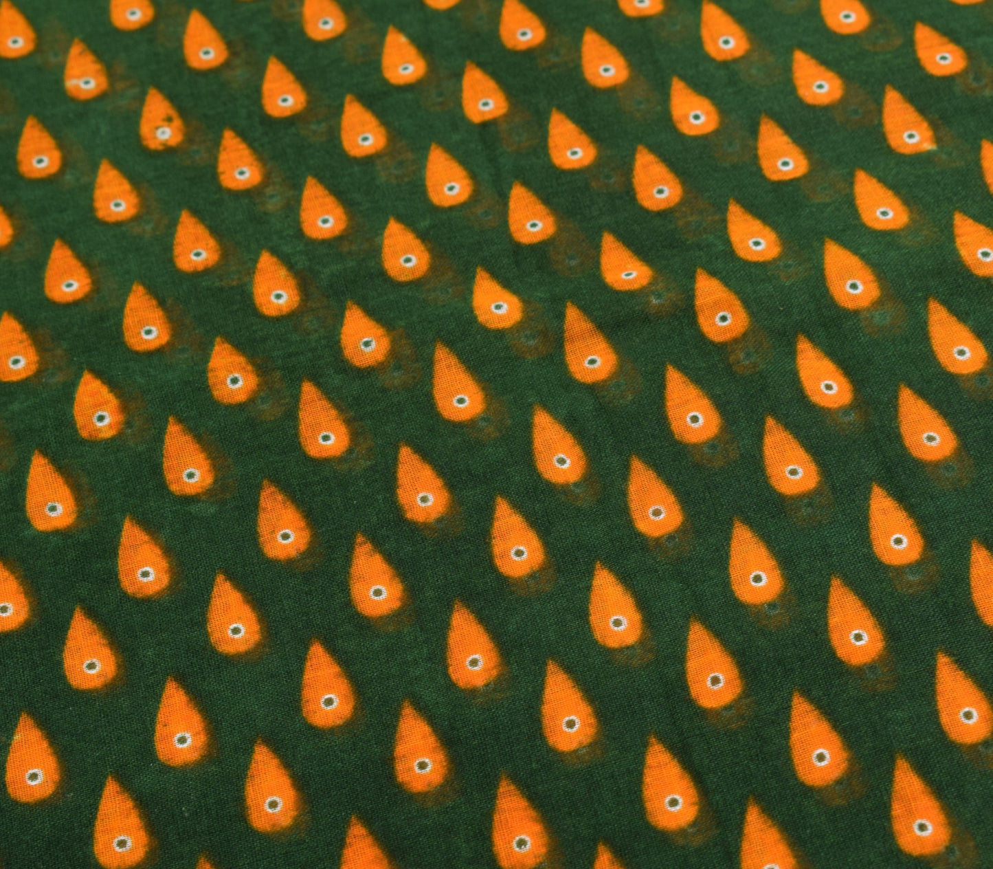 Sushila Vintage Dark Green Saree Pure Cotton Printed Floral Soft Craft Fabric