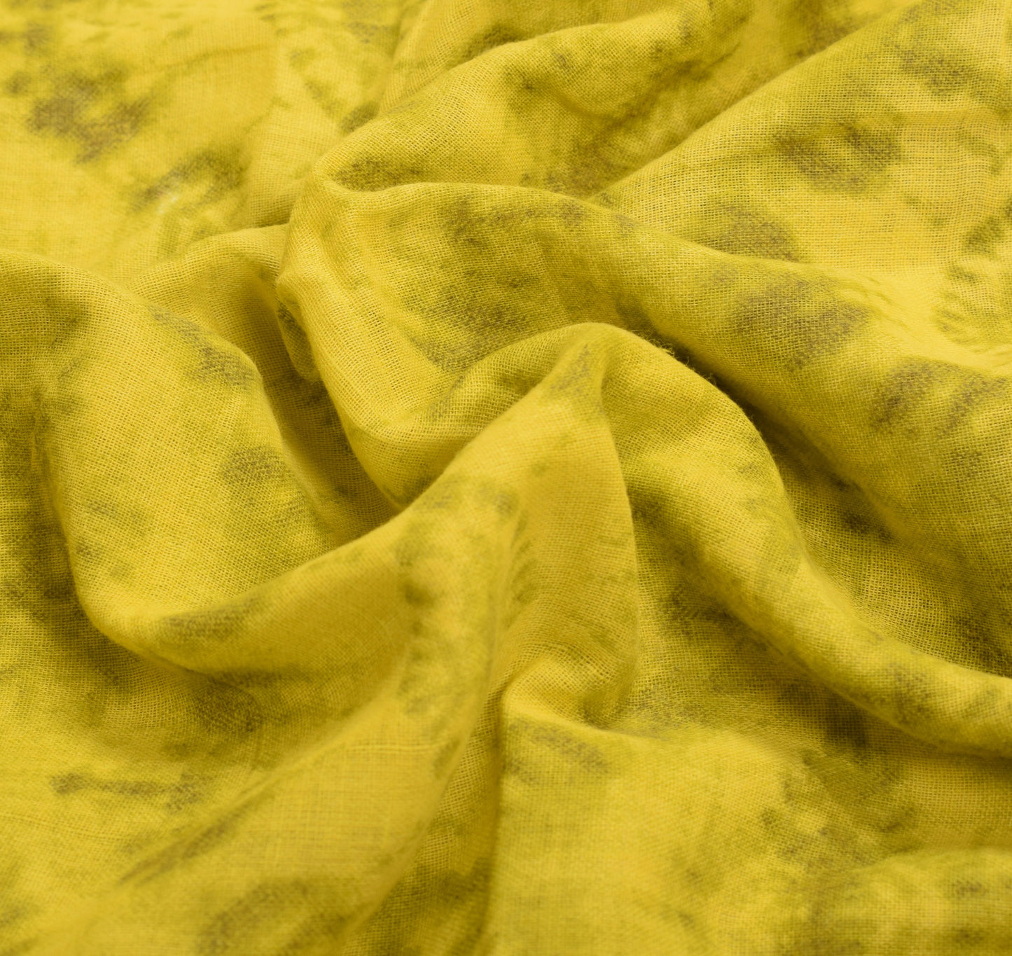 Sushila Vintage Saree 100% Pure Cotton Green Abstract Printed Soft Craft Fabric