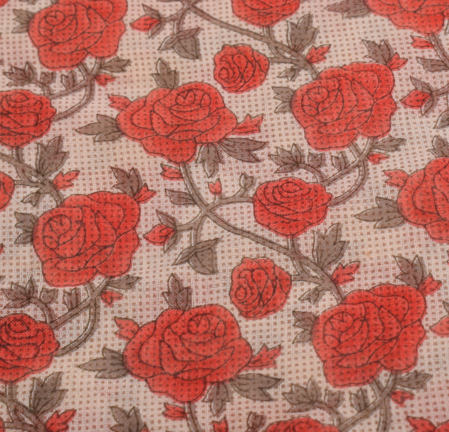 Sushila Vintage Floral Print Saree with Woven Border Pure Cotton Craft Fabric