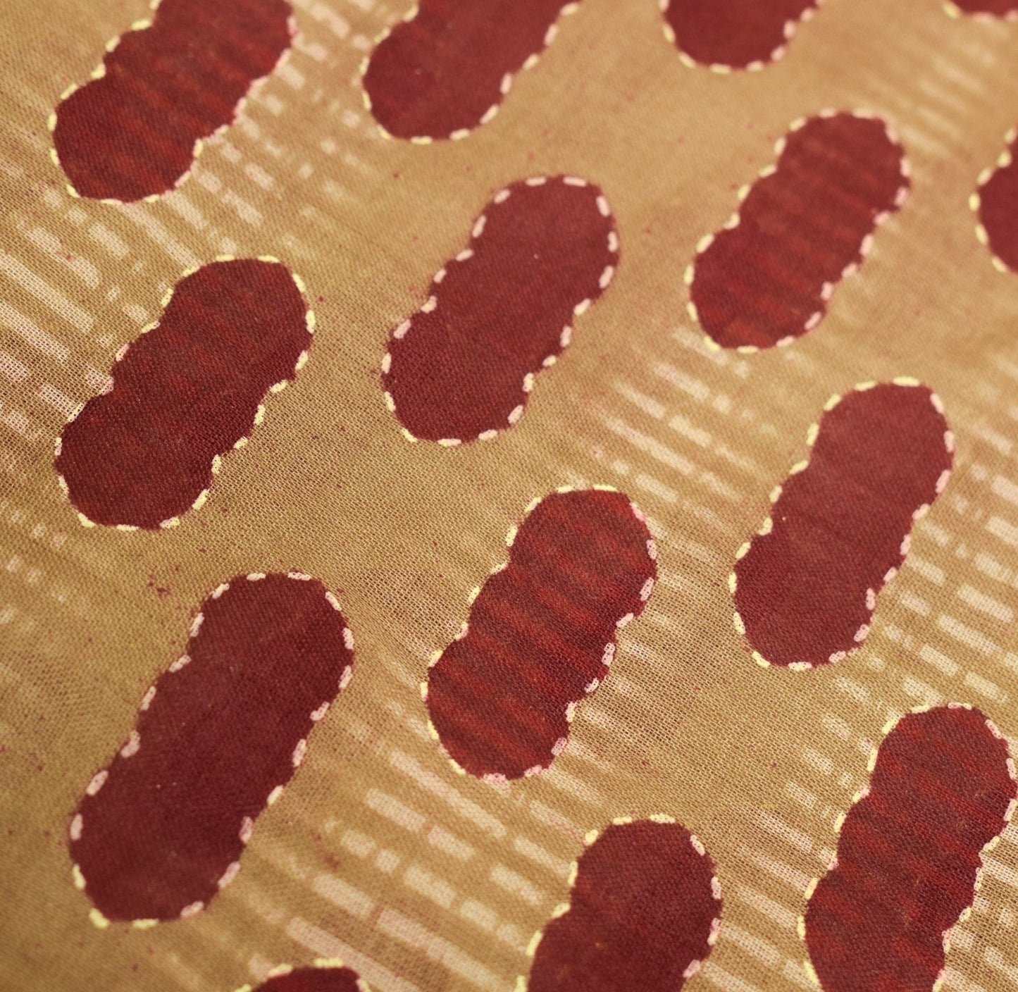 Sushila Vintage Brown Maroon Saree Pure Cotton Printed Indian Sari Craft Fabric