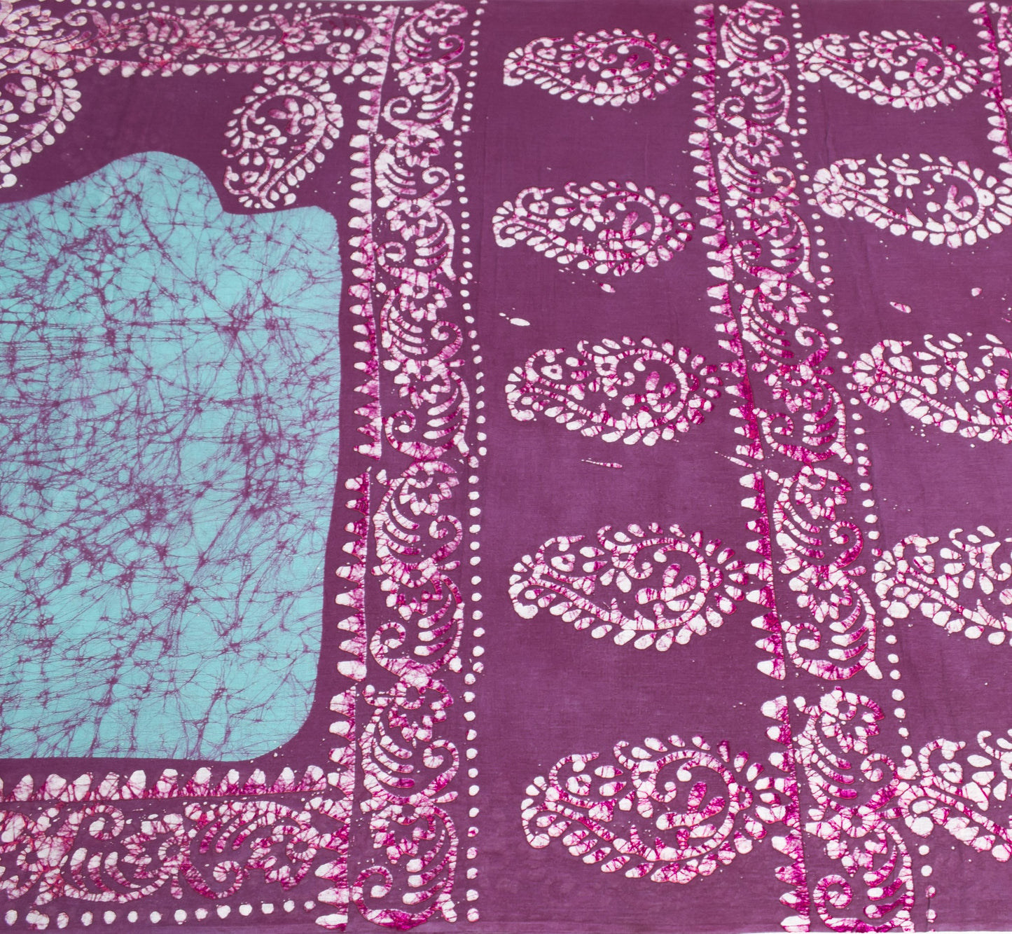 Sushila Vintage Batik Printed Saree 100%Pure Cotton 6Yard Sari Soft Craft Fabric
