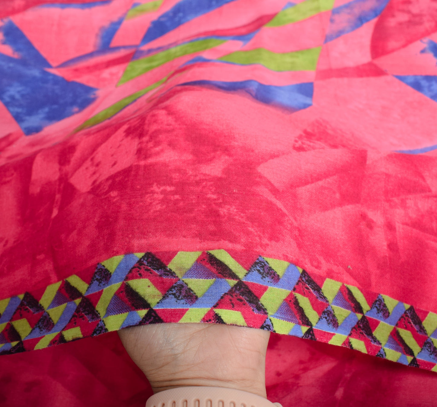 Sushila Vintage Magenta Saree Pure Cotton Printed Daily Wear Soft Craft Fabric