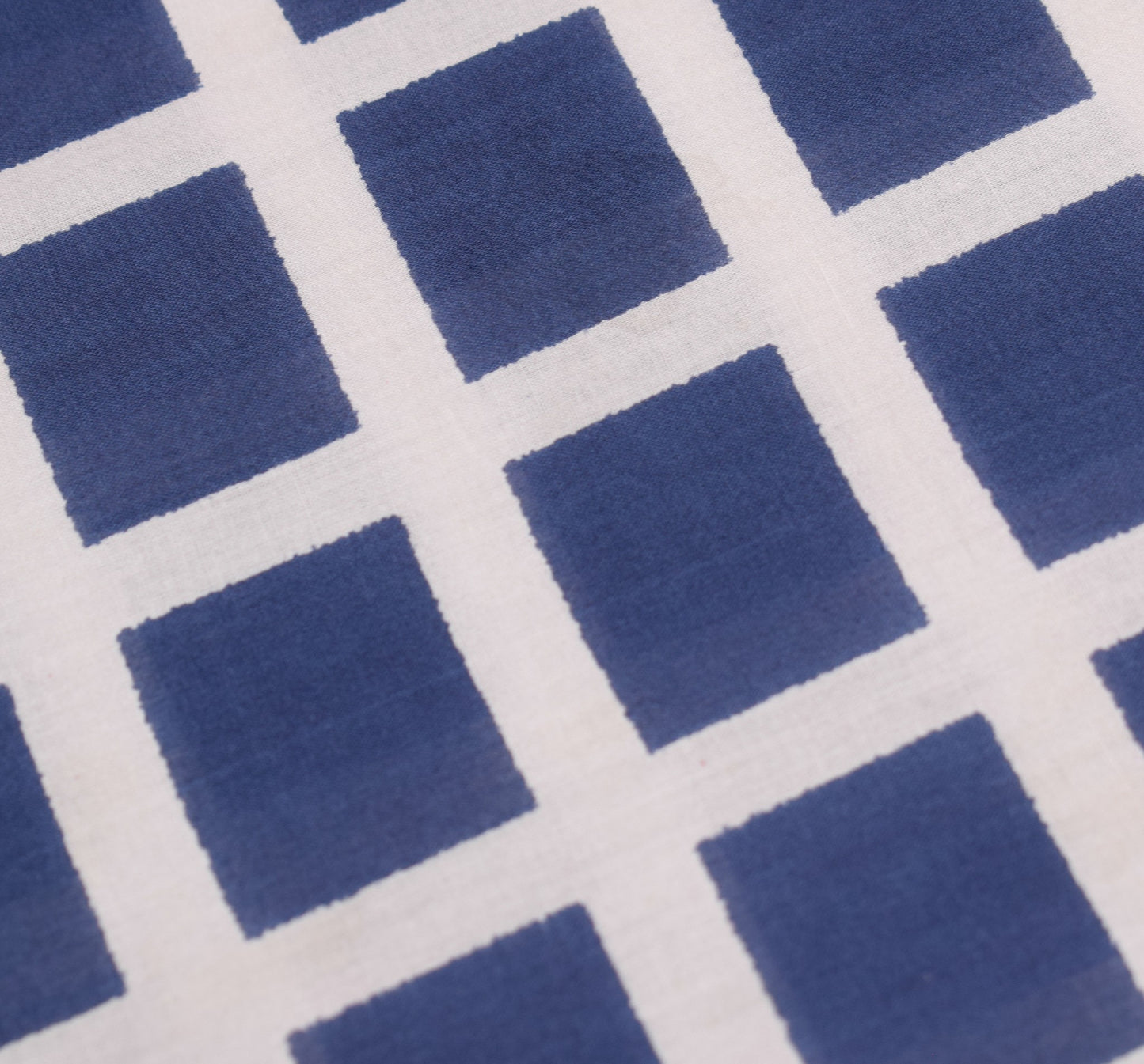 Sushila Vintage Checks Blue Magenta Saree Pure Cotton Printed Soft Craft Fabric