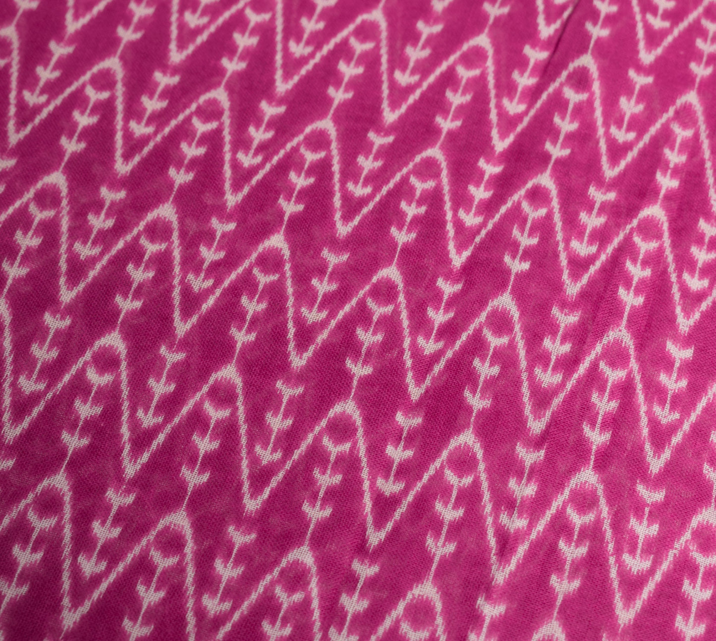 Sushila Vintage Magenta Indian Saree 100% Pure Cotton Printed Soft Craft Fabric