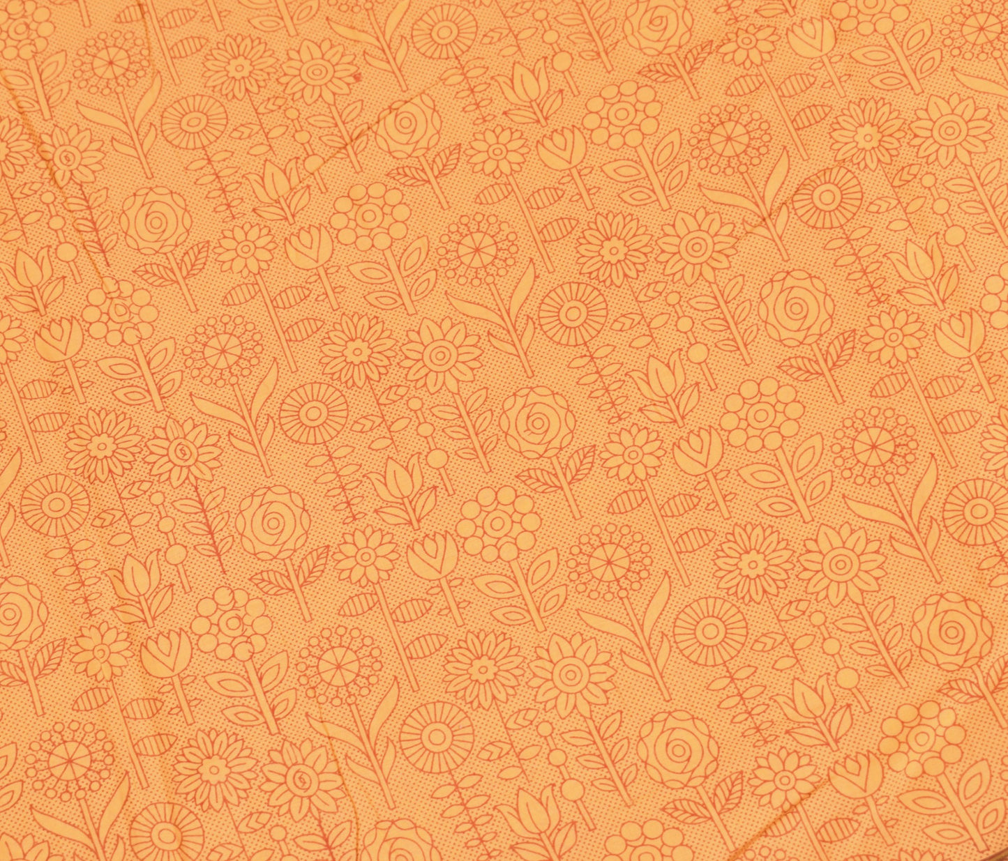 Sushila Vintage Yellow Saree 5 Yard Pure Cotton Floral Printed Soft Craft Fabric
