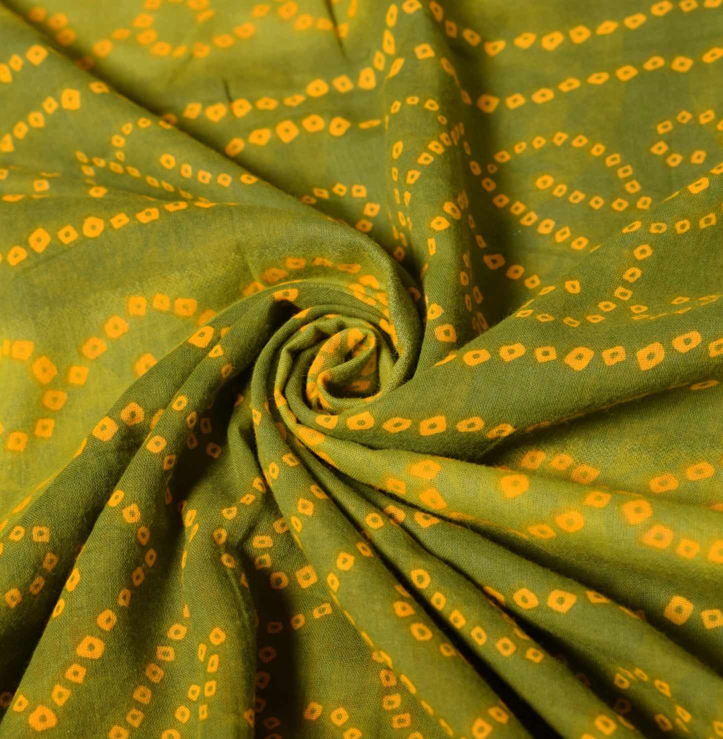 Sushila Vintage Red & Green Saree Indian Pure Cotton Printed Soft Craft Fabric