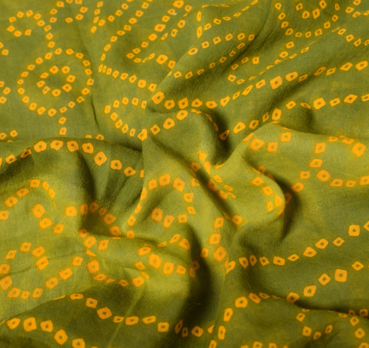 Sushila Vintage Red & Green Saree Indian Pure Cotton Printed Soft Craft Fabric