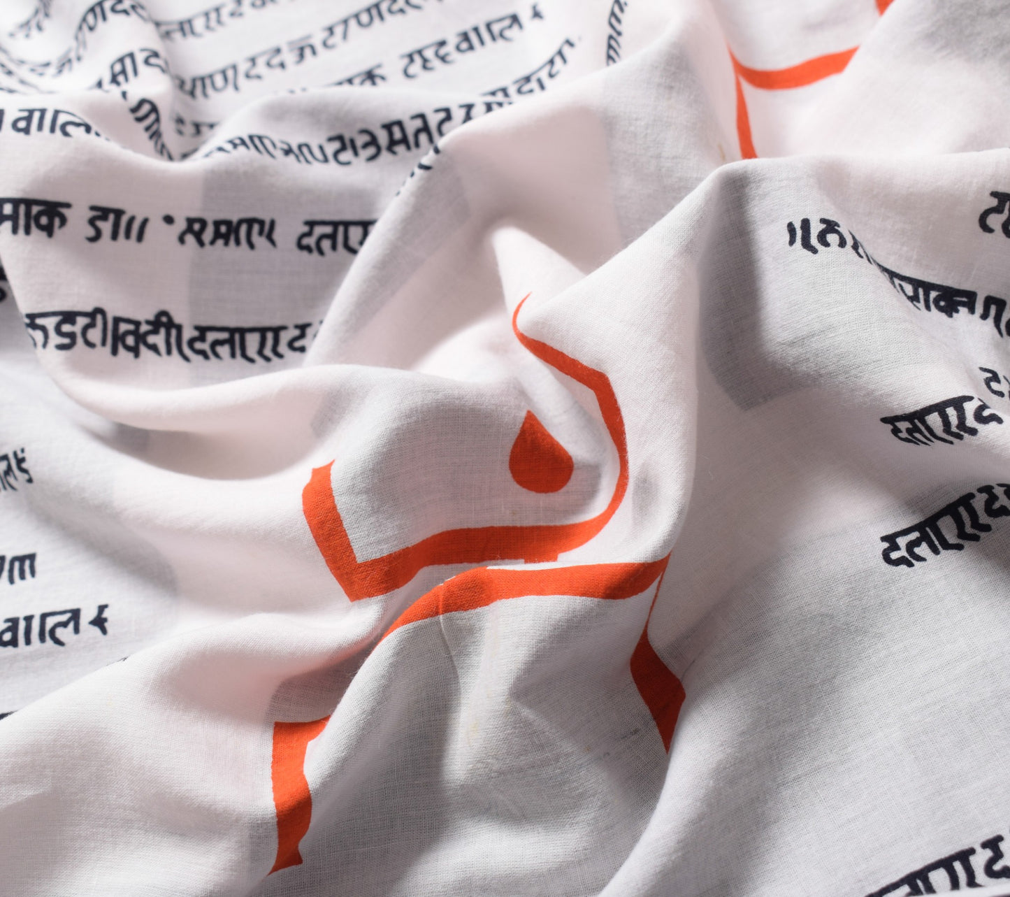 Sushila Vintage White Saree Pure Cotton Printed Antique Sari Soft Craft Fabric
