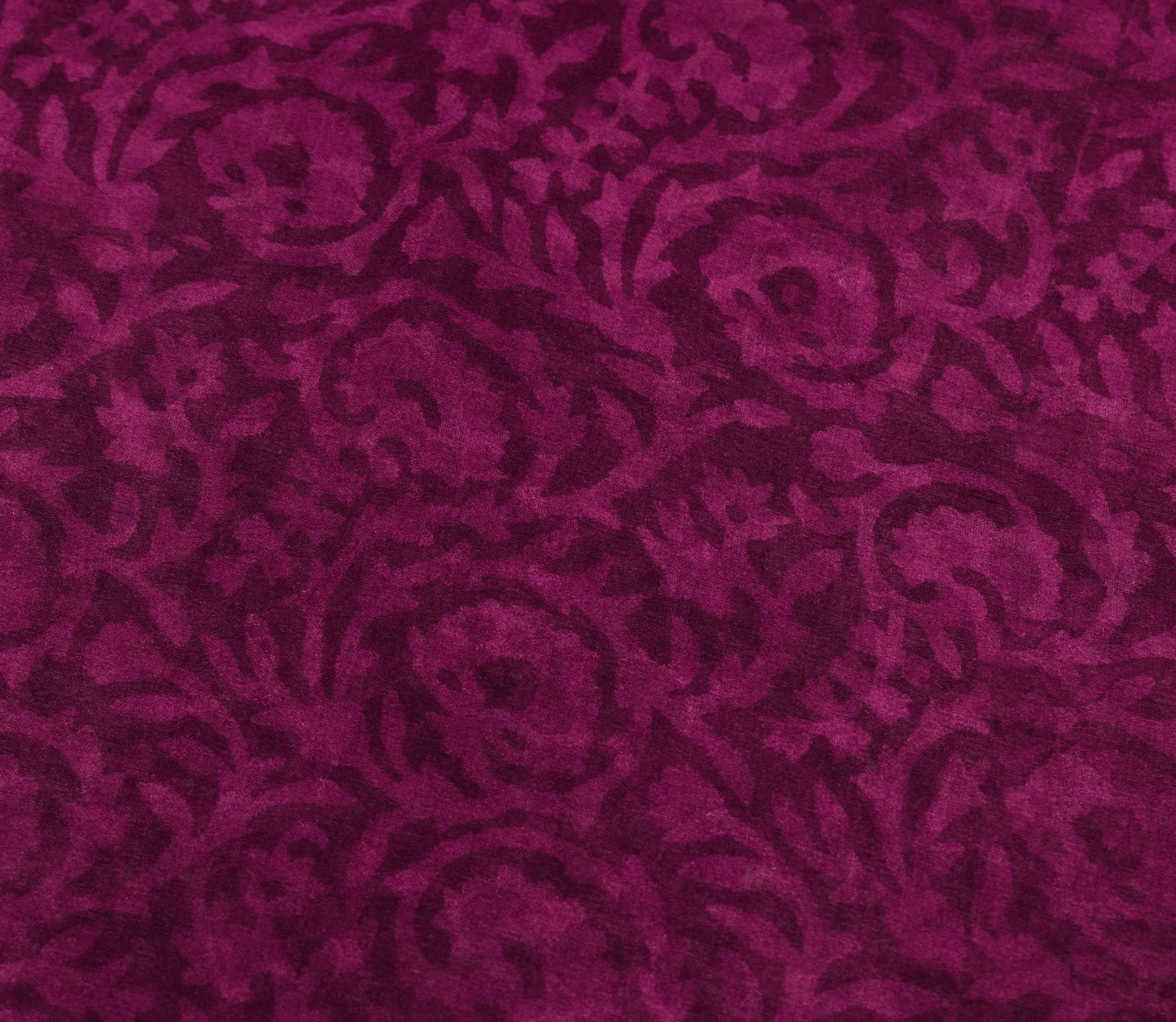 Sushila Vintage Magenta Saree  Pure Georgette Silk Printed Floral Craft Fabric