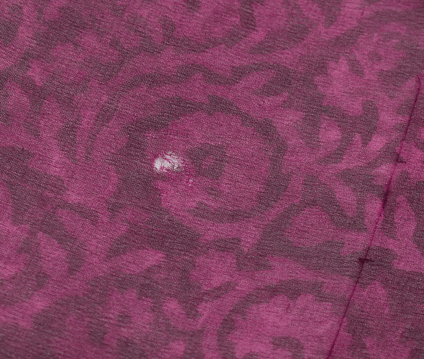 Sushila Vintage Magenta Saree  Pure Georgette Silk Printed Floral Craft Fabric