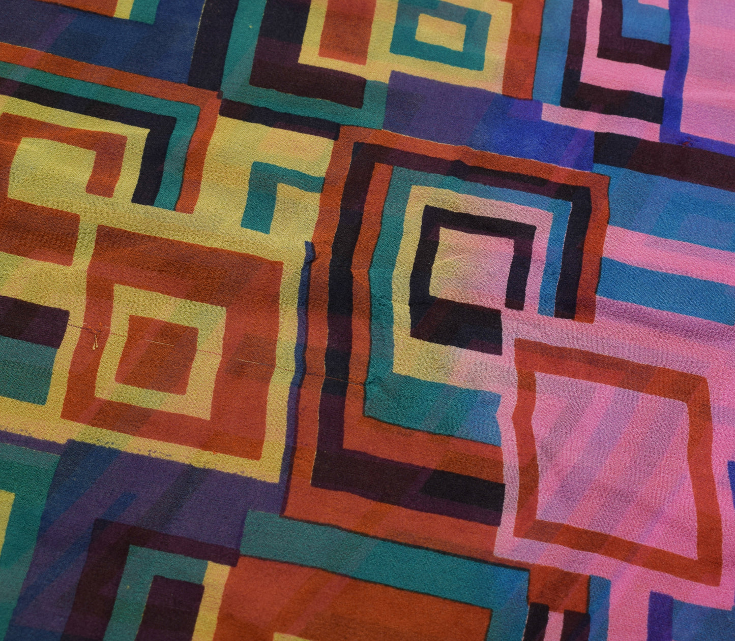 Sushila Vintage Saree 100% Pure Georgette Silk  Printed Sari with Blouse Fabric