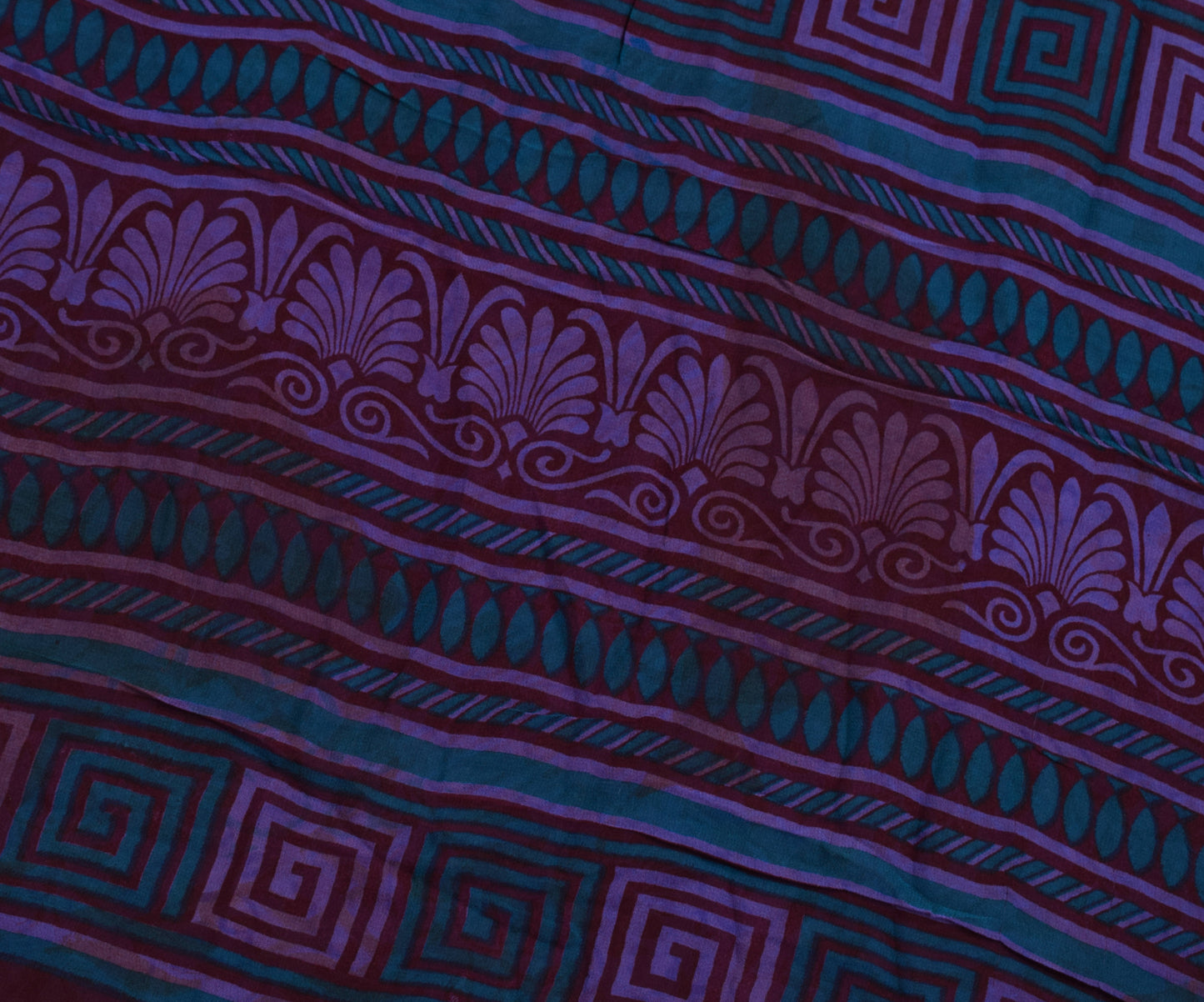 Sushila Vintage Maroon Saree 100% Pure Georgette Silk Printed with Blouse Fabric