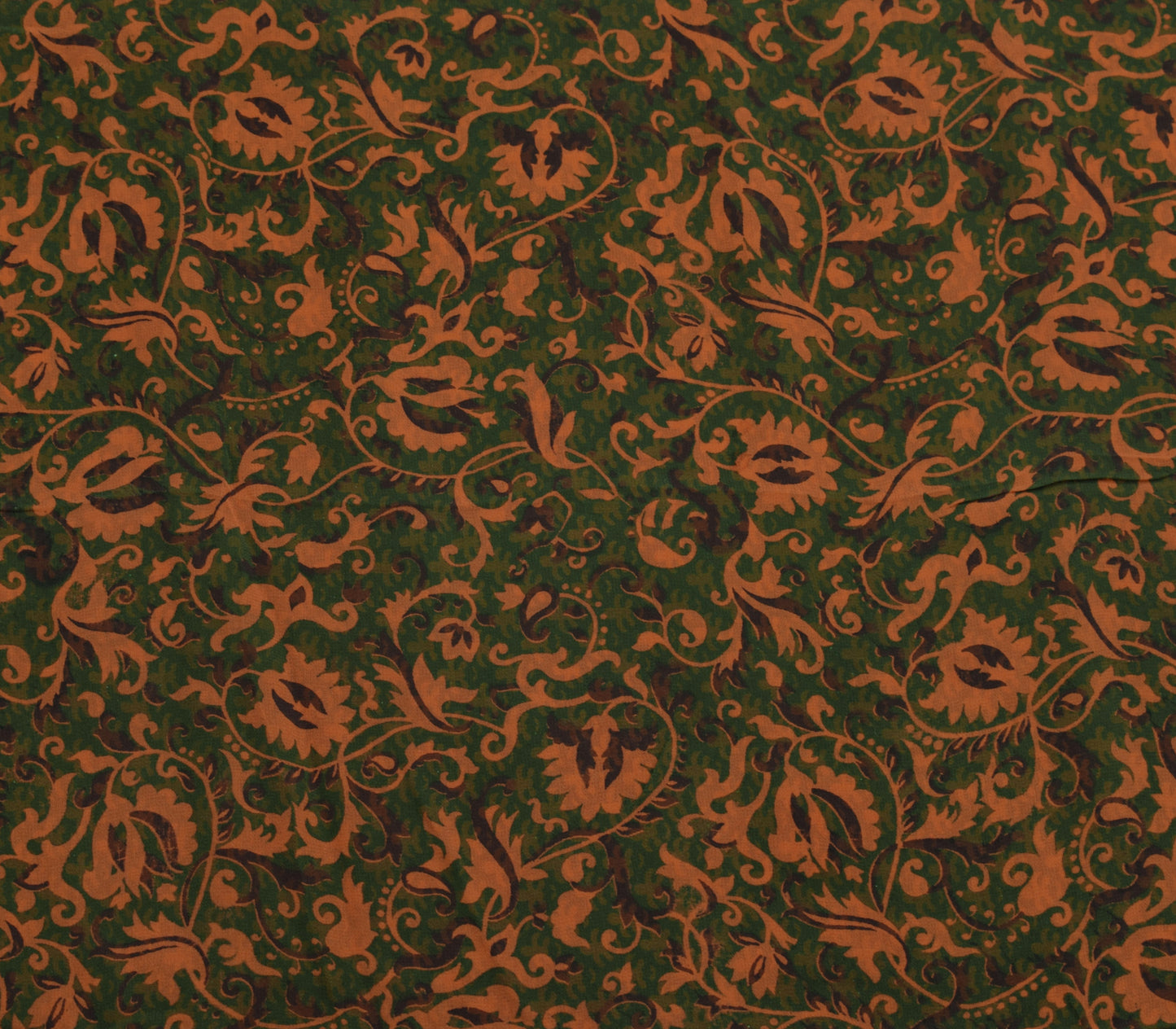 Sushila Vintage Green Saree 100% Pure Georgette Silk Printed with Blouse Fabric