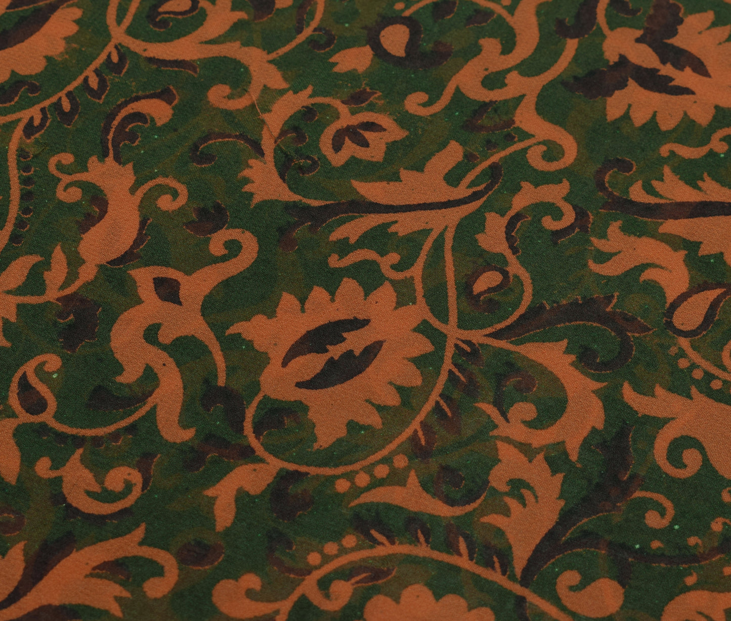 Sushila Vintage Green Saree 100% Pure Georgette Silk Printed with Blouse Fabric