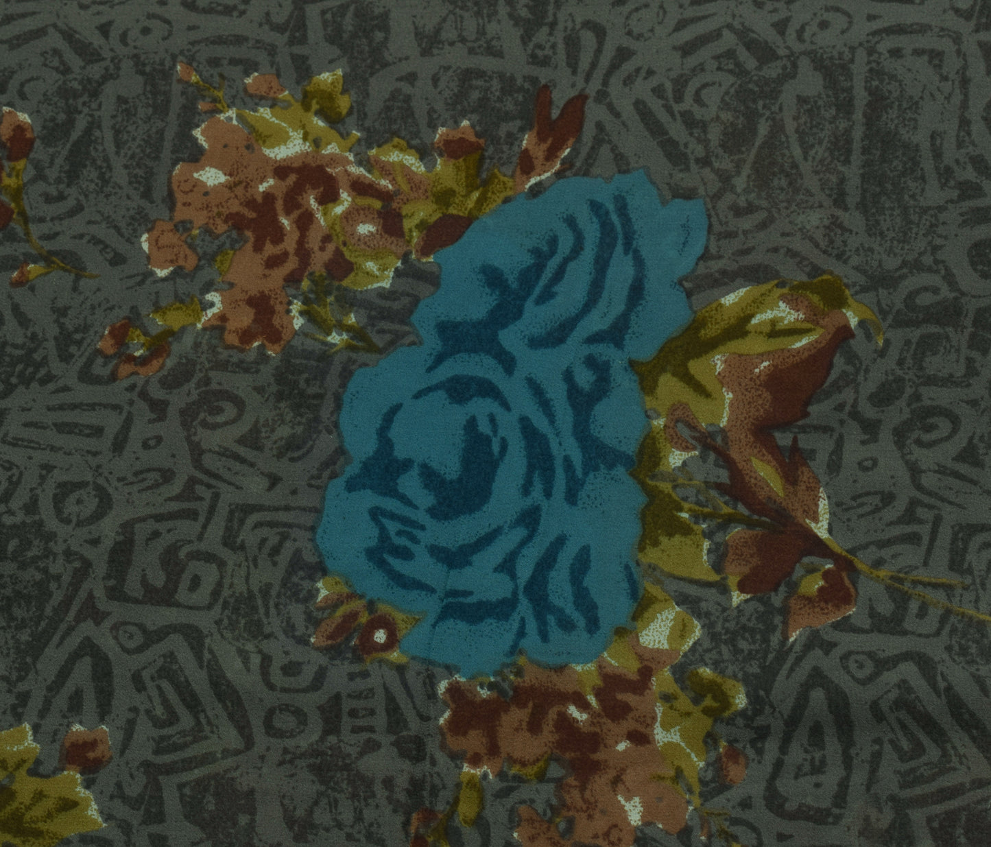 Sushila Vintage Saree 100% Pure Georgette Silk Printed Floral with Blouse Fabric