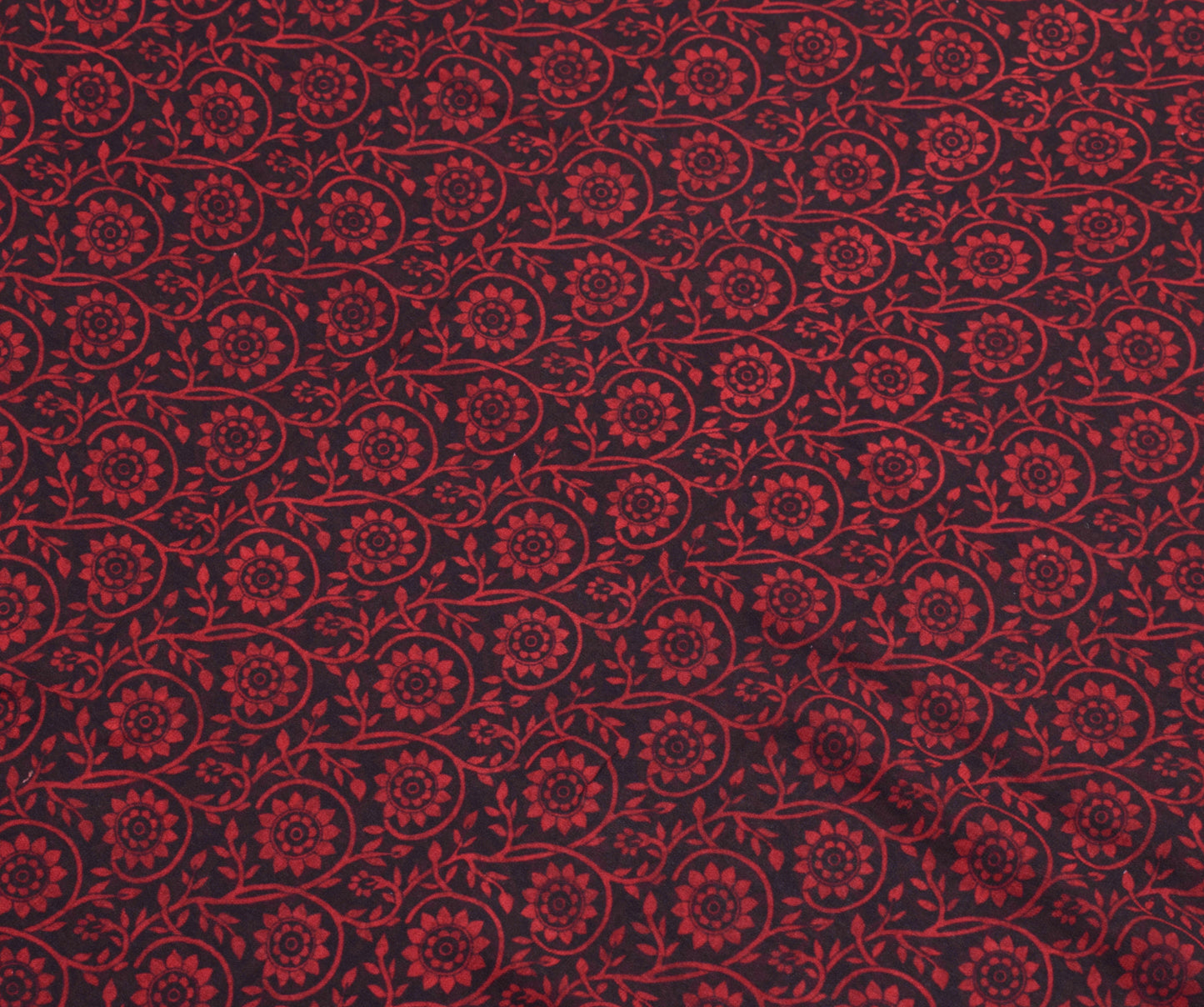 Sushila Vintage Black Saree 100% Pure Georgette Silk Printed Floral Craft Fabric