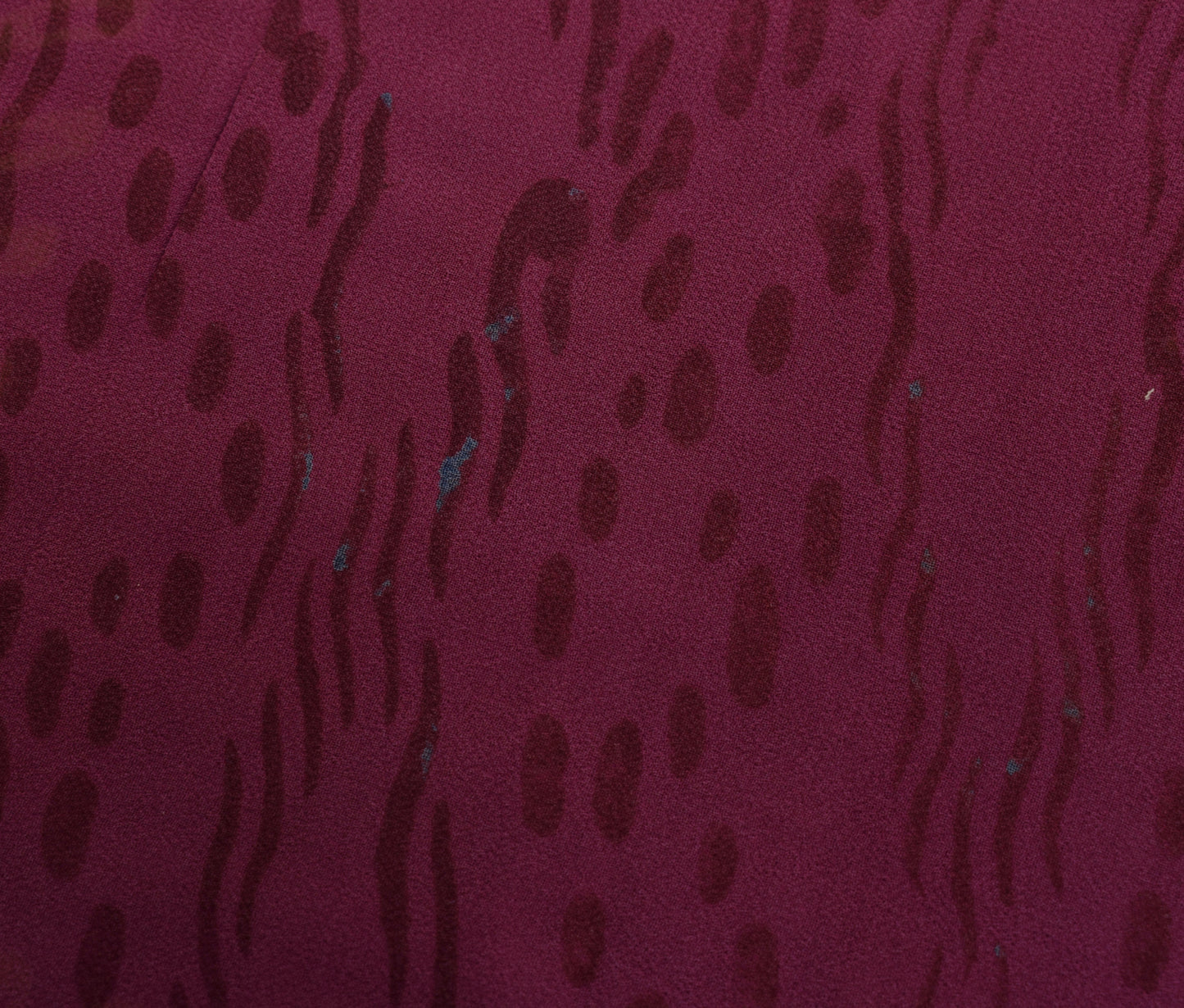 Sushila Vintage Purple Saree 100% Pure Georgette Silk Printed Craft Fabric