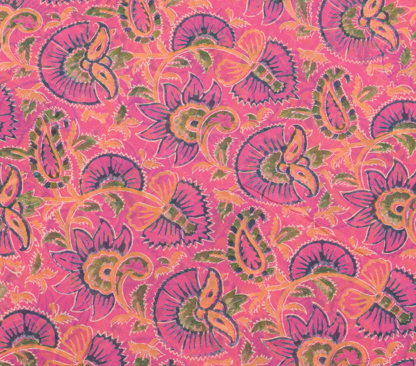Sushila Vintage Pink Saree Pure Georgette Silk Printed With Velvet Lace Fabric