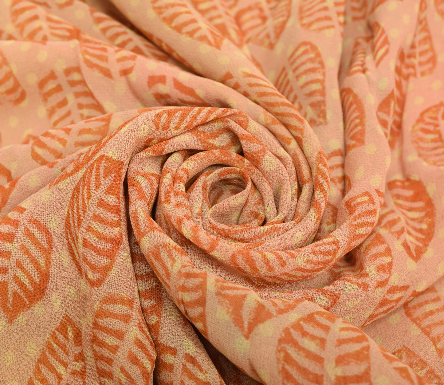 Sushila Vintage Saree 100%Pure Georgette Silk Printed Indian Floral Craft Fabric