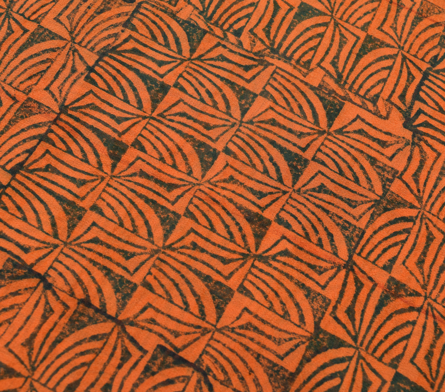 Sushila Vintage Floral Saree 100% Pure Georgette Silk Printed Craft Fabric