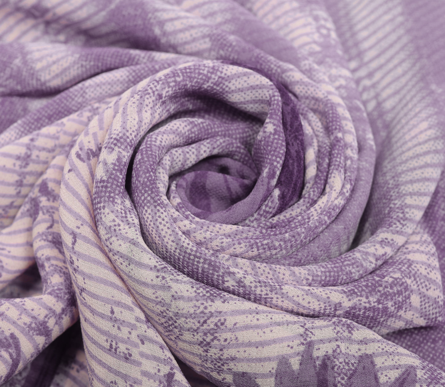 Sushila Vintage Purple Floral Saree 100%Pure Georgette Silk Printed Craft Fabric