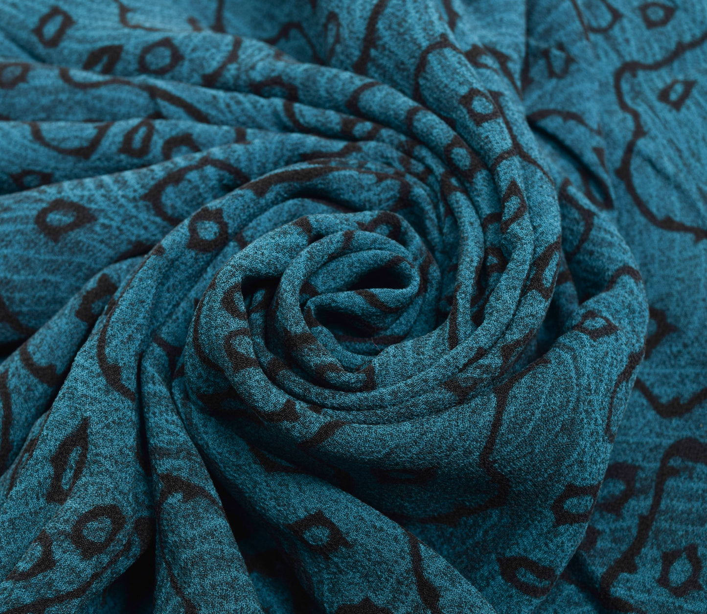 Sushila Vintage Black Floral Saree 100% Pure Georgette Silk Printed Craft Fabric