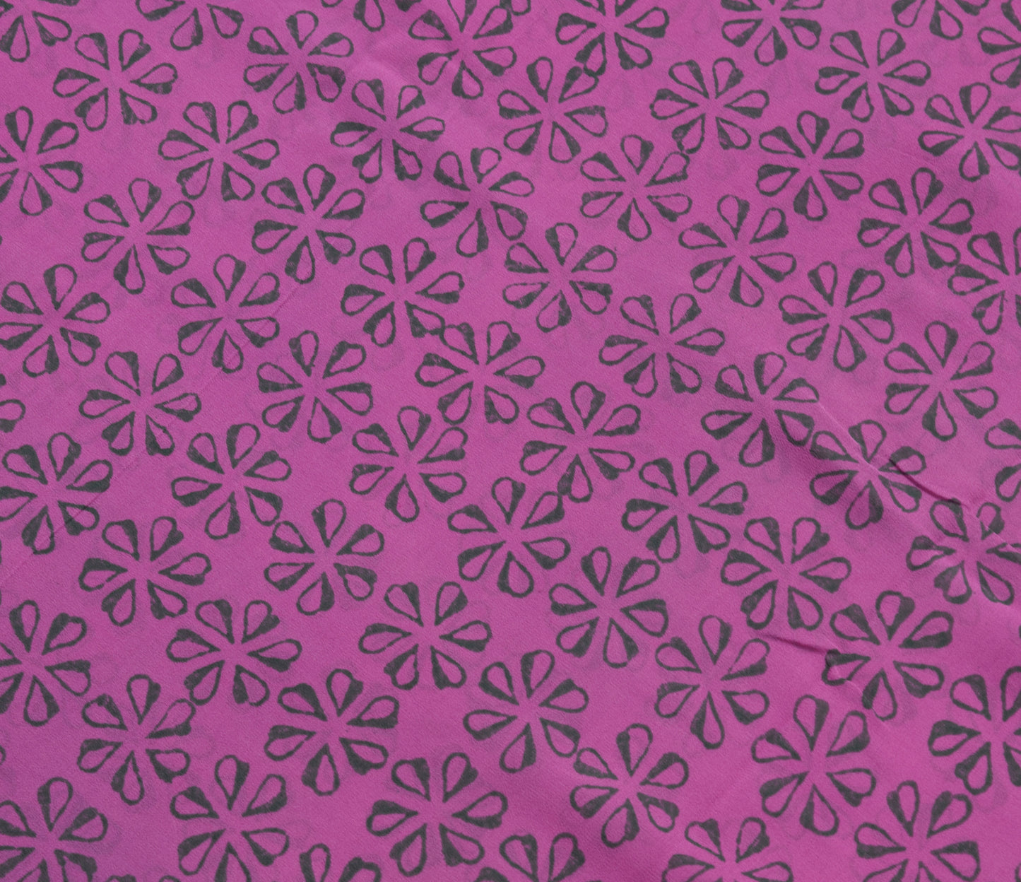 Sushila Vintage Light Purple Saree 100%Pure Georgette Silk Printed Floral Fabric