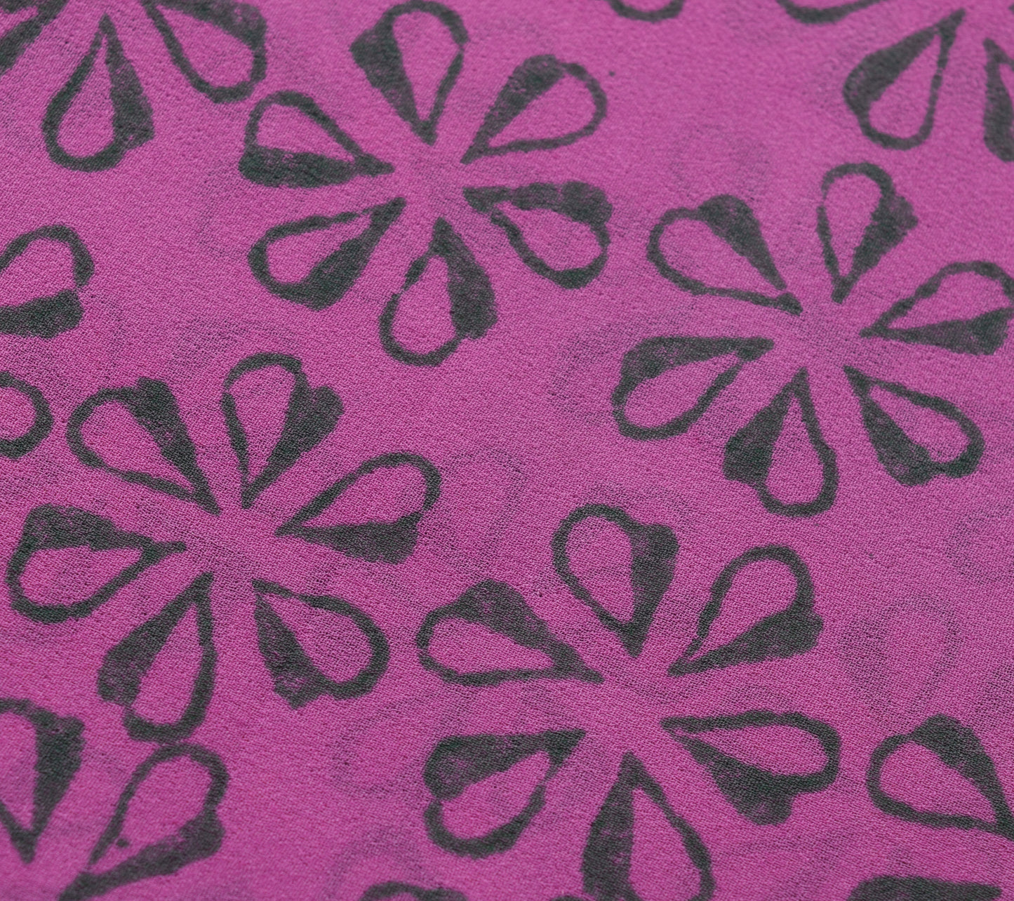 Sushila Vintage Light Purple Saree 100%Pure Georgette Silk Printed Floral Fabric