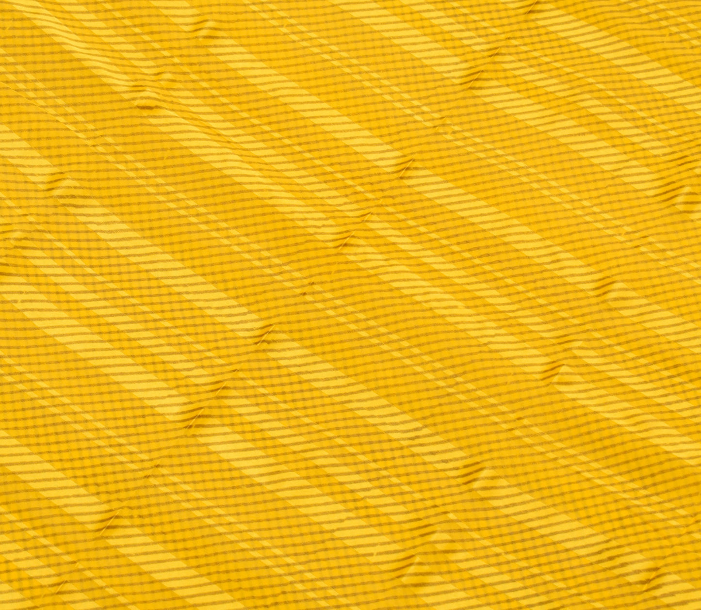 Sushila Vtg Yellow Saree  Georgette Silk Stripes Printed Stylish Branded Fabric