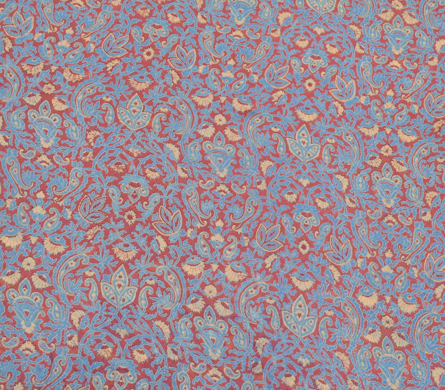 Sushila Vintage Saree 100%Pure Georgette Silk Printed Maroon Floral Craft Fabric