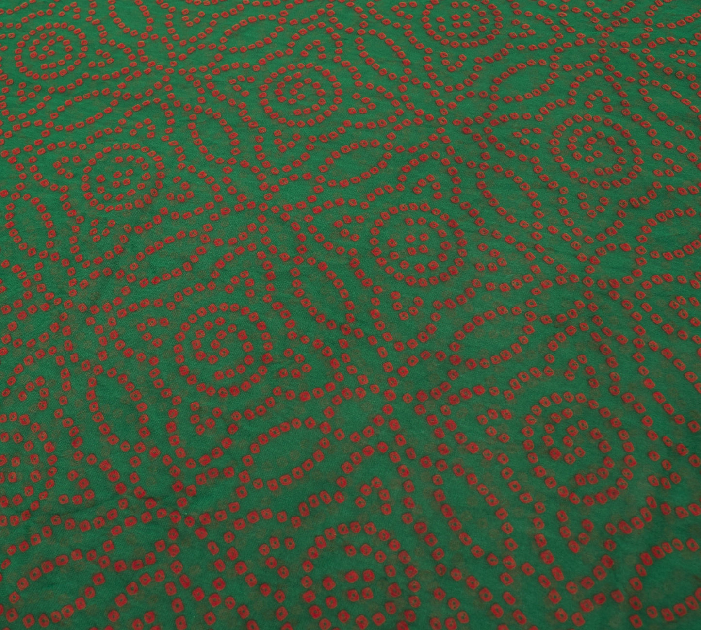 Sushila Vtg Georgette Bandhej Print Occasions Sarees For Rajasthani Bandhani