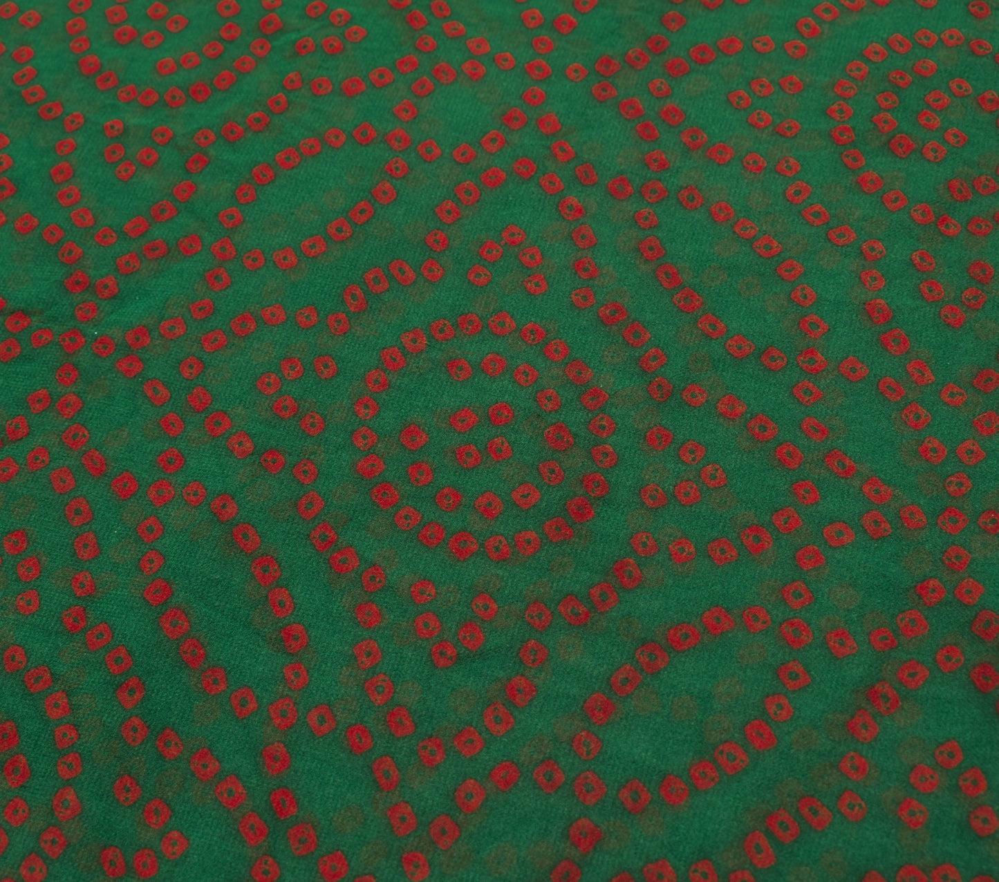 Sushila Vtg Georgette Bandhej Print Occasions Sarees For Rajasthani Bandhani