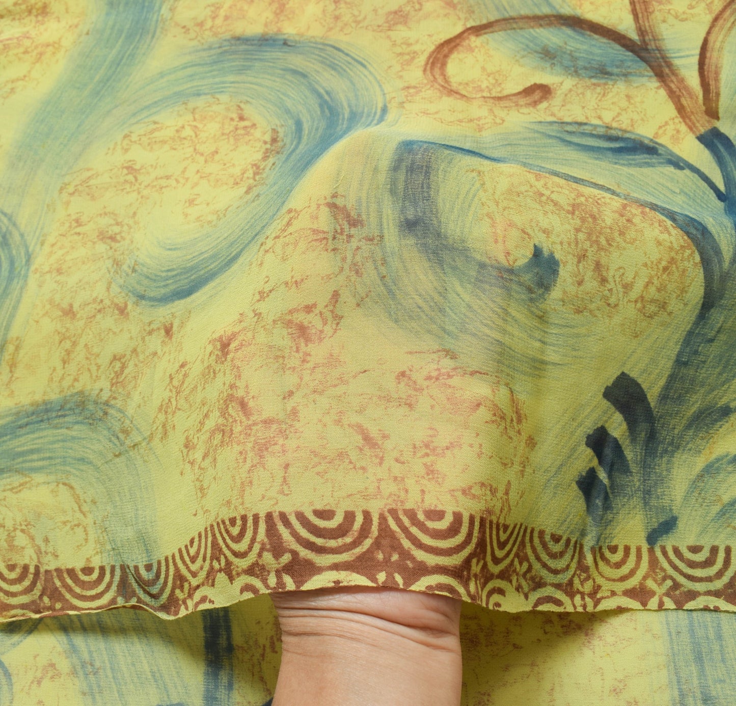 Sushila Vintage Daily Wear Saree 100% Pure Georgette Silk Printed Craft Fabric