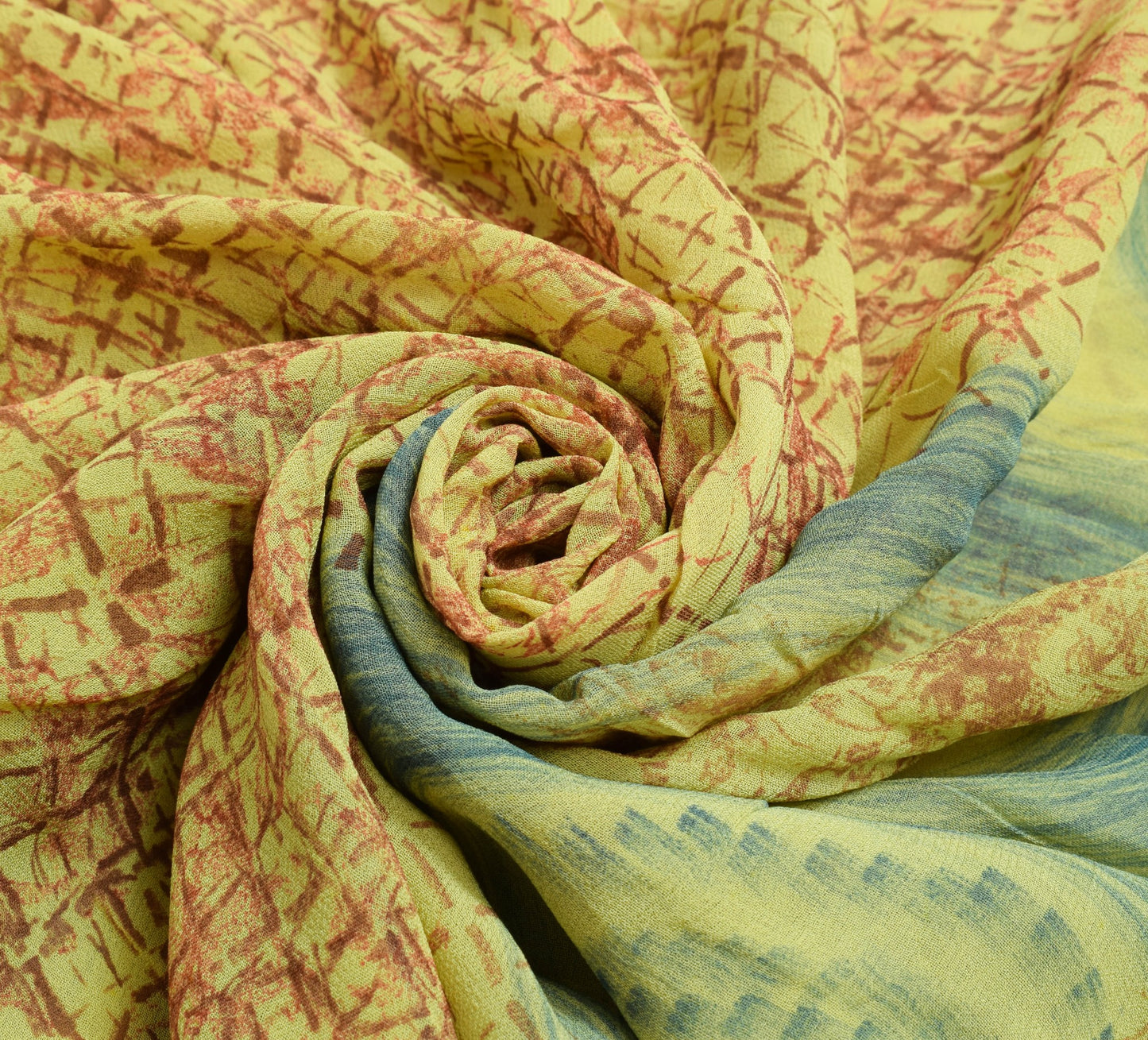 Sushila Vintage Daily Wear Saree 100% Pure Georgette Silk Printed Craft Fabric