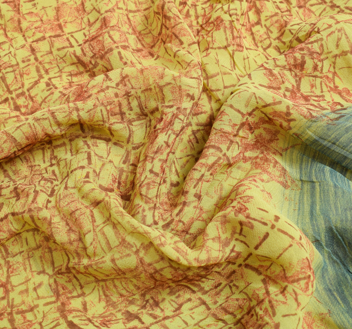 Sushila Vintage Daily Wear Saree 100% Pure Georgette Silk Printed Craft Fabric