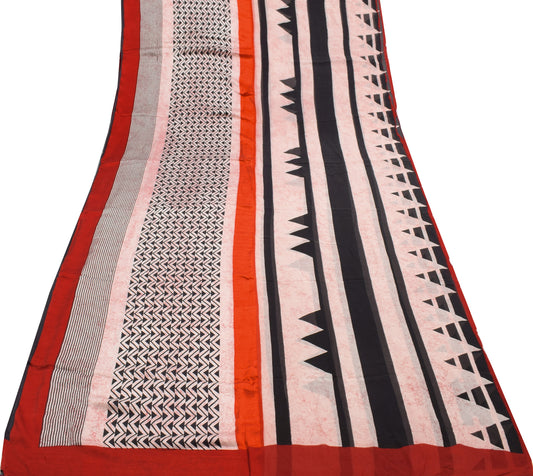 Sushila Vintage Multi-Color Branded Saree 100%Pure Georgette Silk Printed Fabric