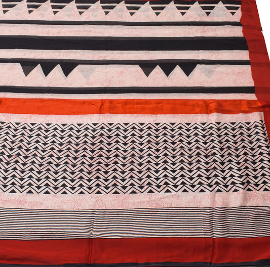 Sushila Vintage Multi-Color Branded Saree 100%Pure Georgette Silk Printed Fabric