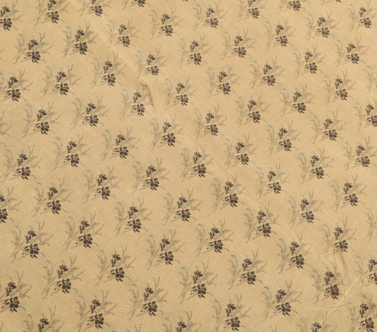 Sushila Vintage Saree 100% Pure Silk Printed Floral Soft Craft Indian Fabric