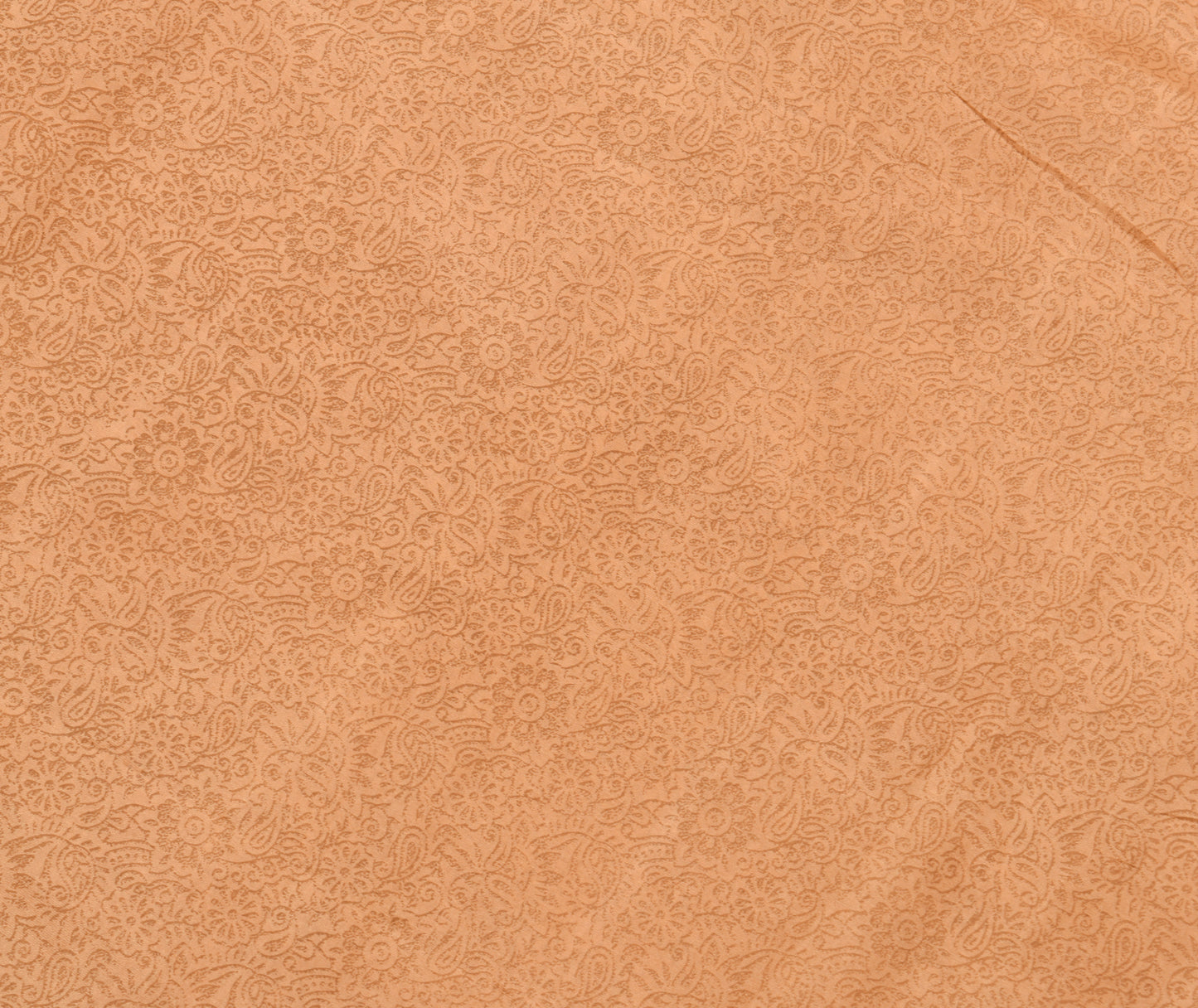 Sushila Vintage Brown Saree 100% Pure Silk Printed Floral Soft Craft Fabric