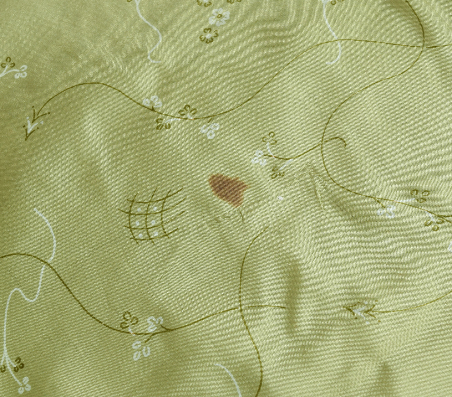 Sushila Vintage Green Floral Saree 100% Pure Silk Printed Soft Craft Fabric