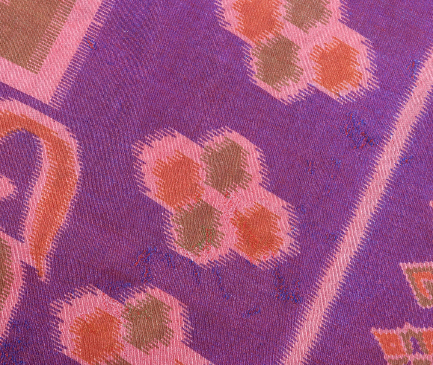 Sushila Vintage Dark Pink Dual Tone Saree Art Silk Printed Floral Craft Fabric