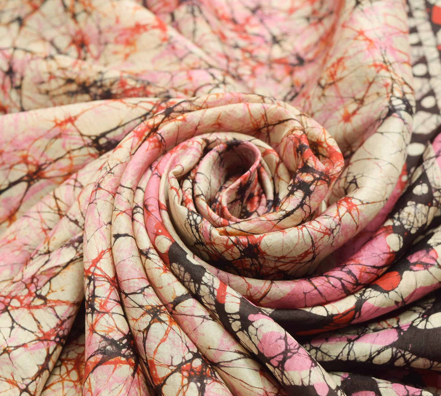 Sushila Vintage Purple Saree 100% Pure Silk Batik Printed Soft Craft Fabric