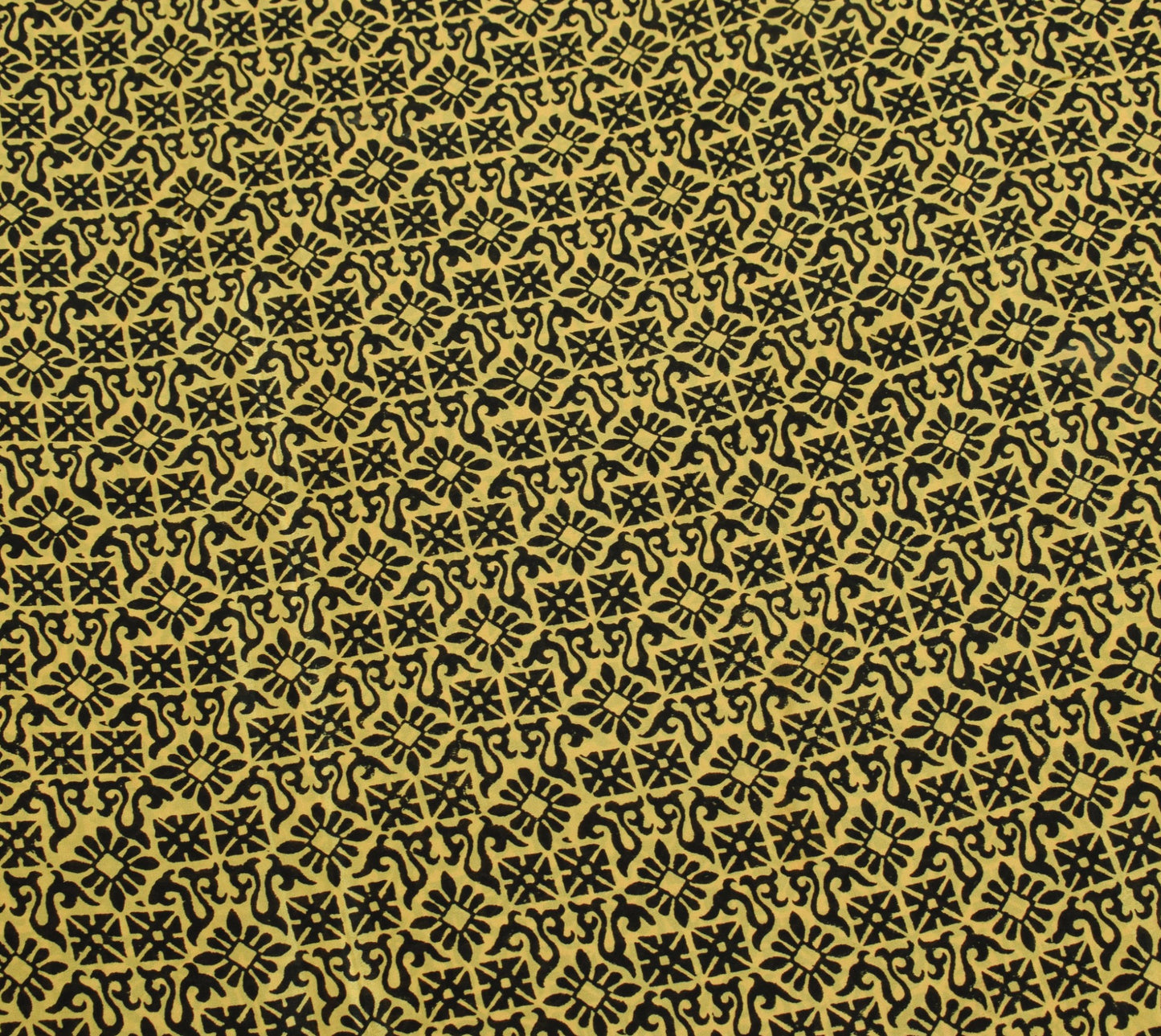 Sushila Vintage Hand Block Printed Saree 100% Pure Silk Cream Soft Craft Fabric