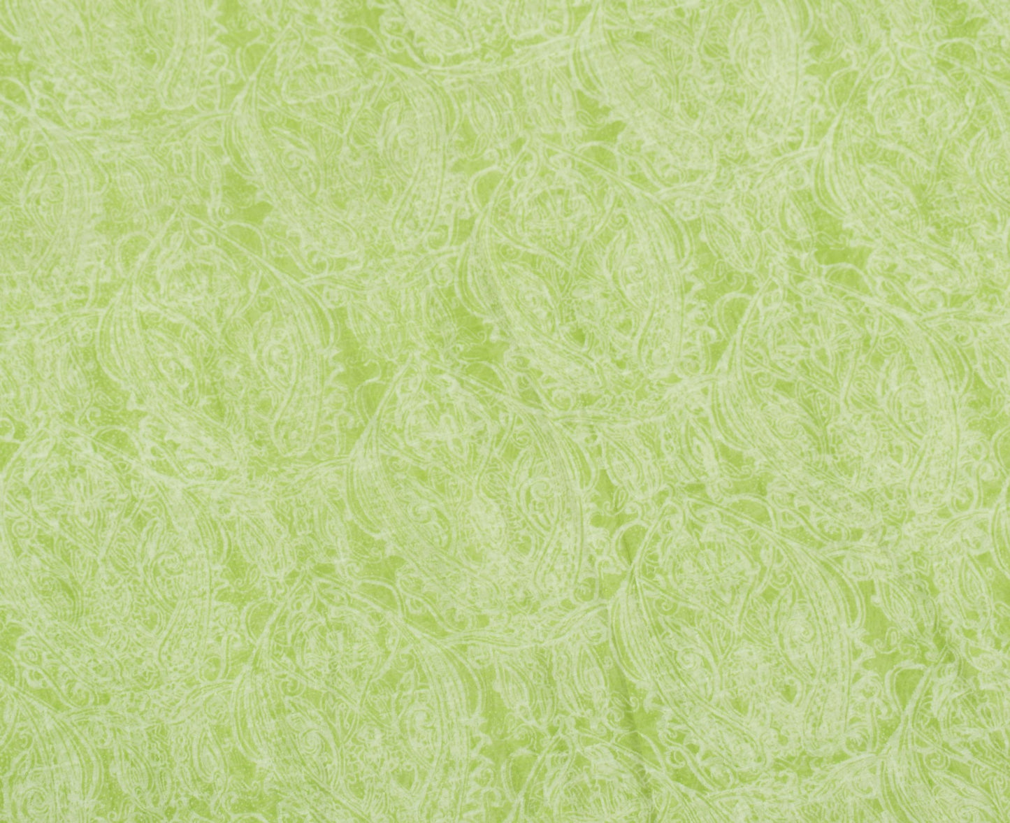 Sushila Vintage Pure Chiffon Silk Saree Green Abstract Printed Soft Craft Fabric