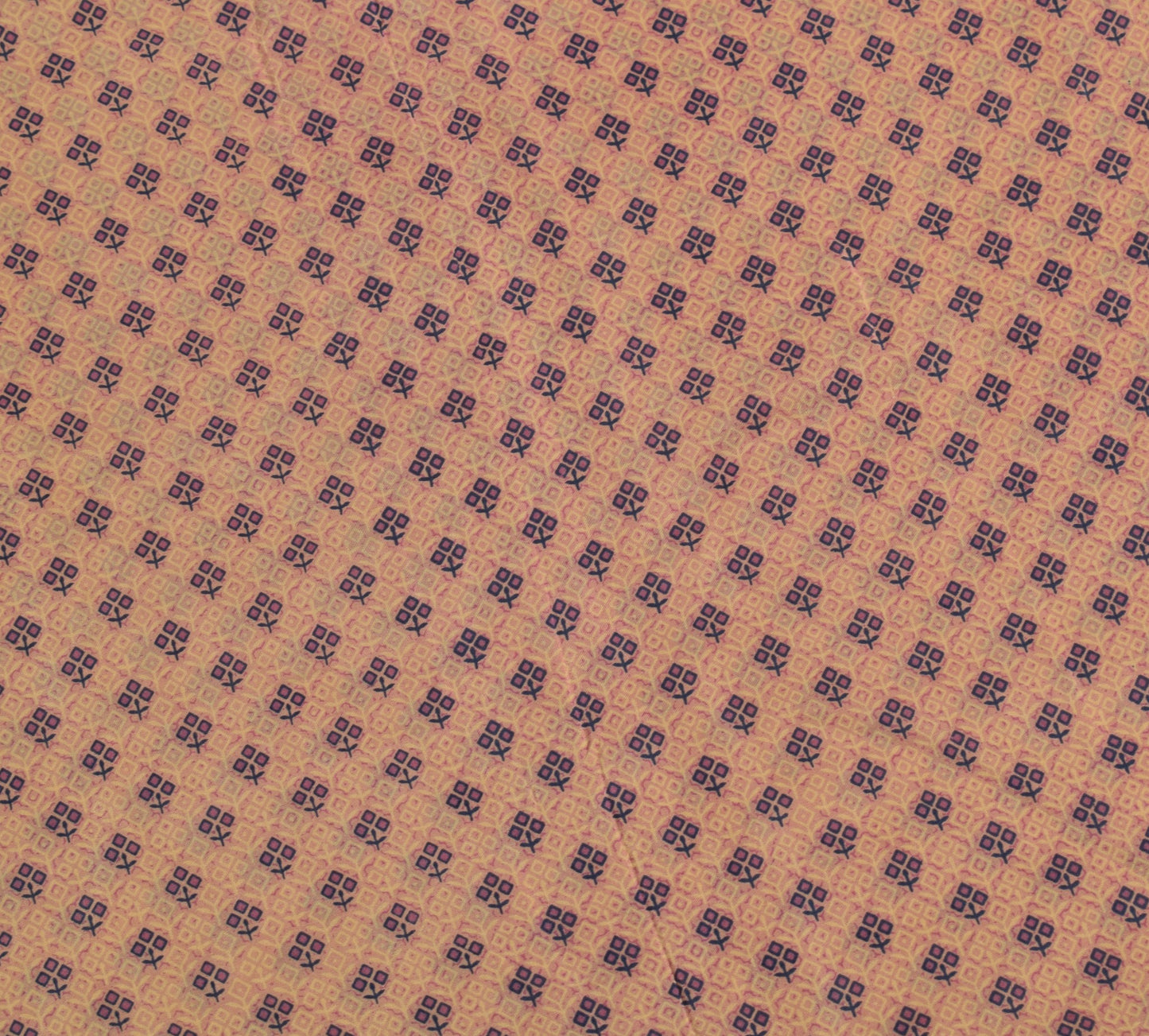 Sushila Vintage Mauve Saree 100% Pure Silk Printed Geomantic Soft Craft Fabric