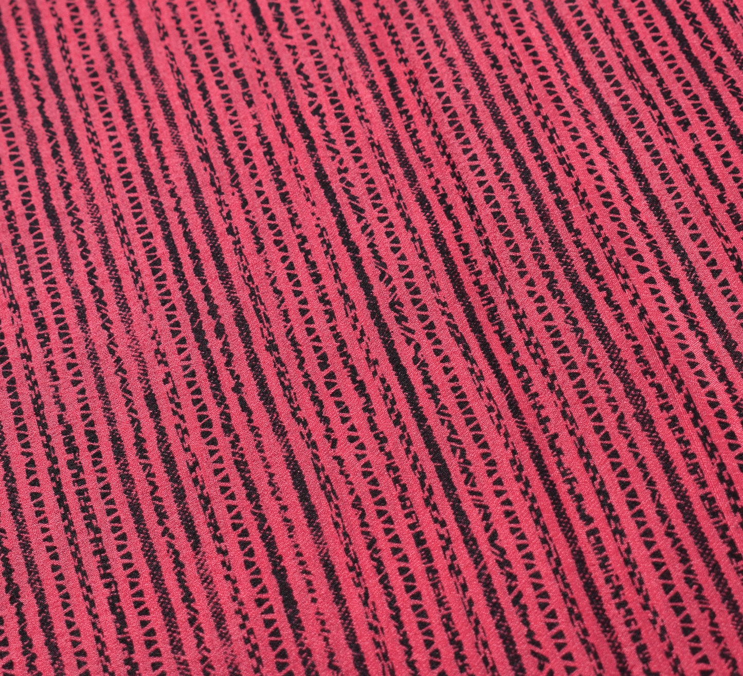 Sushila Vintage Pink Black Saree Pure Silk Printed Floral Sari Soft Craft Fabric