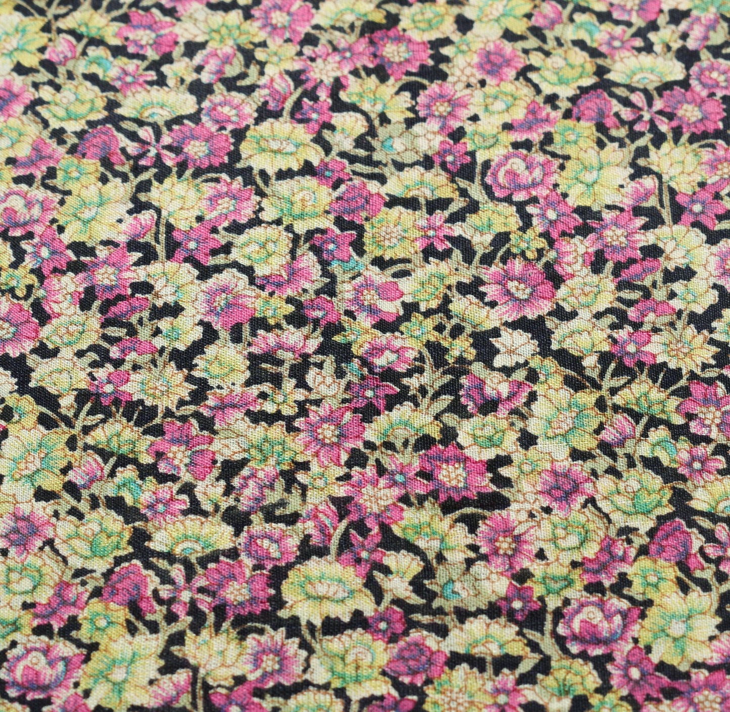 Sushila Vintage Floral Blue Saree 100% Pure Silk Printed 6Yard Soft Craft Fabric